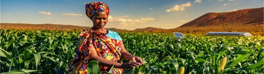 older lady attending to crops